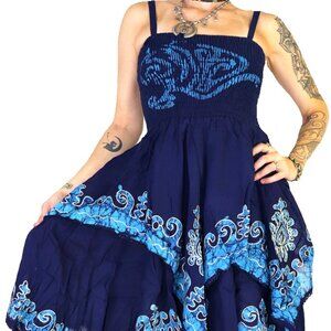 Beautiful Fairy Boho Hippie Hestia Blue Dress